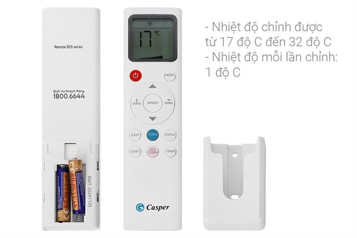 Điều hòa Casper Inverter 9000 BTU 1 chiều GC-09IB36 - Model 2025